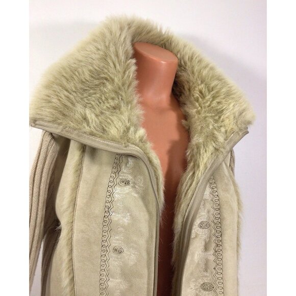 Escalade Paris Faux Fur Coat Jacket Womens XL - Picture 2 of 9